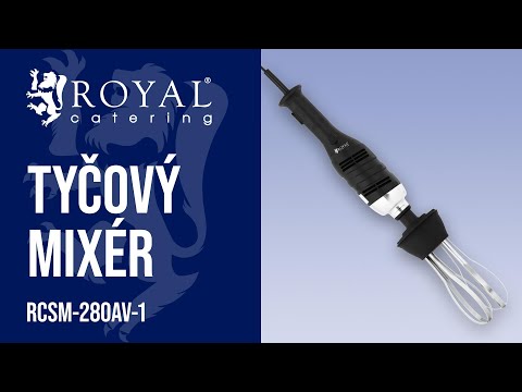 Video - Tyčový mixér - 280 W - 185 mm - 6 000 - 16 000 ot/min - s metličkou