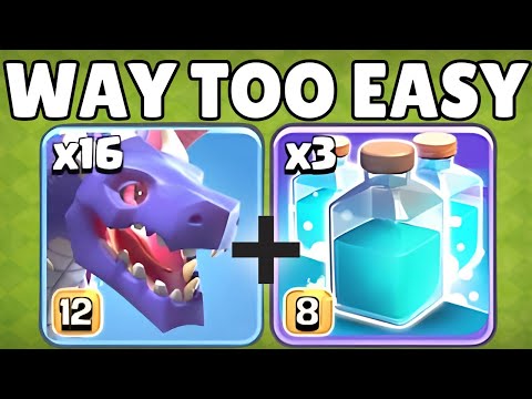 EASIEST Army in Clash of Clans! Mass Dragons + Triple Clone!