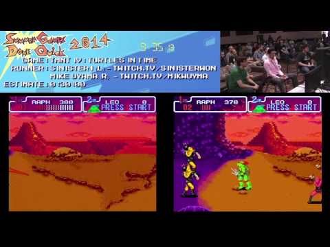 Summer Games Done Quick 2014 TMNT IV race (me vs. Uyama)