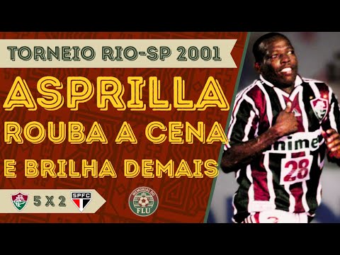 ASPRILLA (Fluminense) vs São Paulo | TODOS OS LANCES do Craque Colombiano 🇨🇴 | Rio-São Paulo 2001