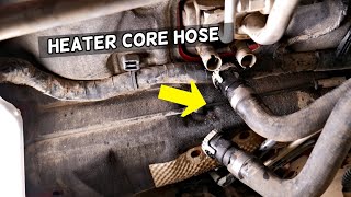 FORD FOCUS HEATER CORE HOSE DISCONNECT. HOW TO REMOVE HEATER CORE HOSE