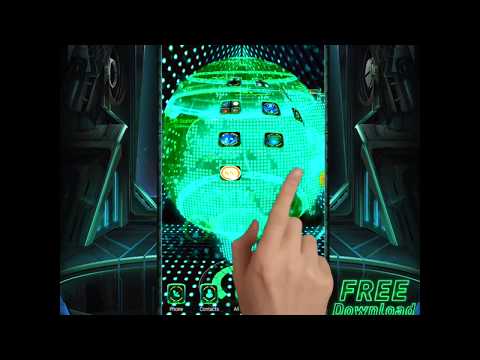 3D earth space tech theme Video