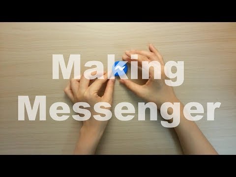 Facebook Messenger App logo clay art - 페이스북 메신저 앱 로고 클레이로 만들기