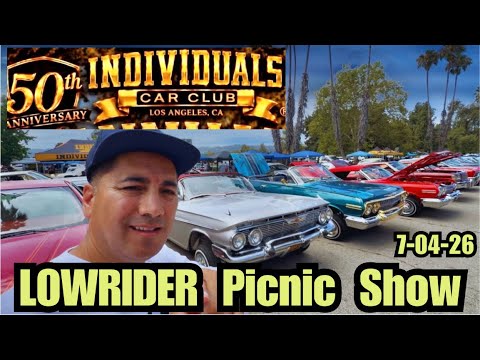 Lowrider Show Individuals Car Club Los Angeles 50th Anniversary Picnic Woodley Park July 4, 2026
