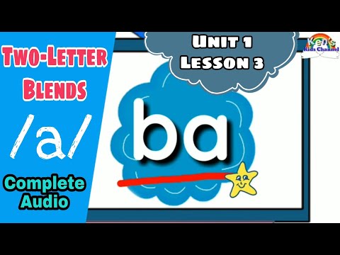 Two-Letter Blends "a" (Complete Audio) | CV Blends | Unit 1 - Lesson 3
