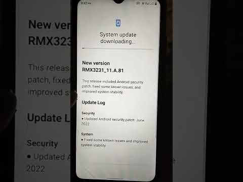 Realmi C11 update available size 64.91MB /Vision RMX3231-11.A.81 #shorts #youtubeshorts