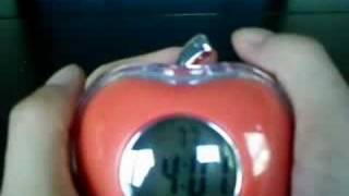 Apple Desktop Talking Alarm Clock Thermometer
