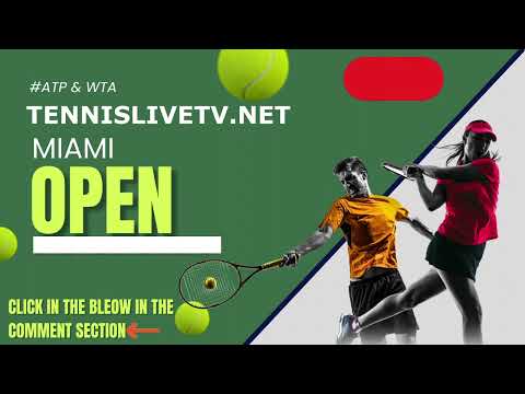 ((LIVESTREAM))** Miami Open Tennis  Men's and Women's | ATP & WTA 2023