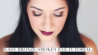 Easy Bronze Smokey Eye Tutorial