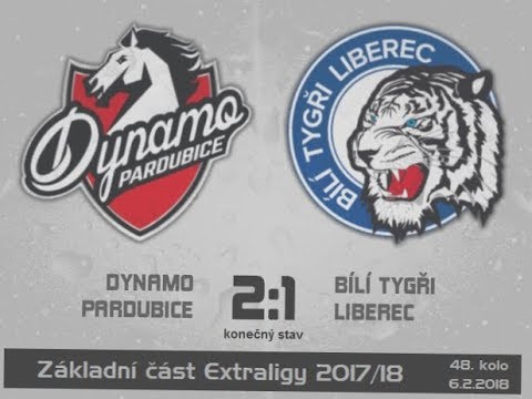 HC Dynamo Pardubice - Bílí Tygři Liberec 2:1 (6.2.2018) 48.kolo