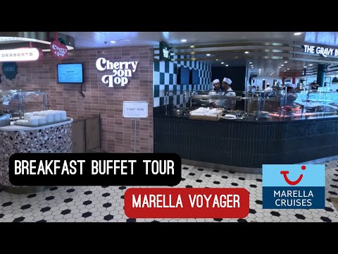 Tui Marella Voyager Breakfast Buffet Tour - Cruise Ship Dining Options 4k