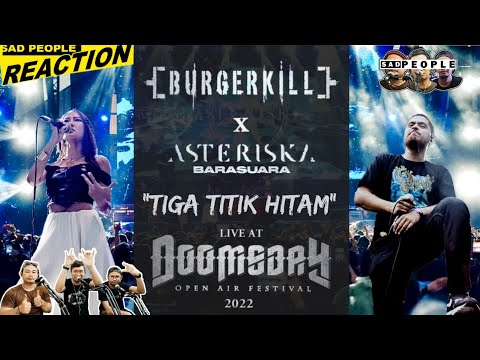 CLEAN VOICE "KERENDAHAN"⁉️ Burgerkill x Asteriska - Tiga Titik Hitam (Doomsday Open Air) | REACTION
