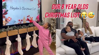 Our 8 year olds Christmas list…🥵🤭🎄 #christmas #christmaslist #family #christmastime #familyfun