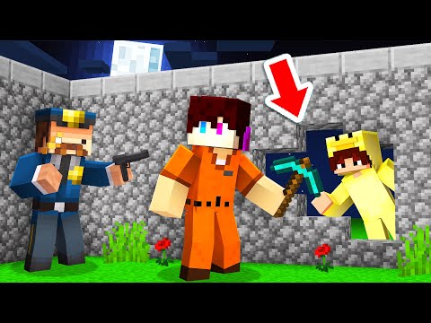 ONTSNAPPEN Uit De GEVANGENIS Van De POLITIE! (Minecraft Survival FILM)