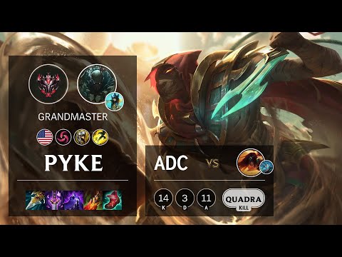 Pyke ADC vs Sivir - NA Grandmaster Patch 11.6