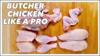 Pro Butcher HOW TO Cut Up A CHICKEN