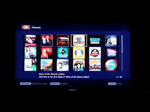 BRAVIA Internet Video on the XBR9 and Z-Series Sony BRAVIA LCD TV's