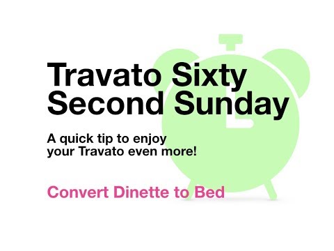 DINETTE CONVERTS to a BED. Movie Night in a Class B RV!  |  Vanlife in a Travato GL