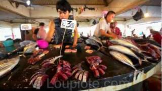 preview picture of video 'The Lively Tuna Fish Market of Lahad Datu (Borneo Island)'