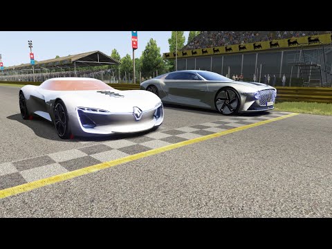 Renault Trezor vs Bentley EXP 100 GT Concept at Monza Full Course