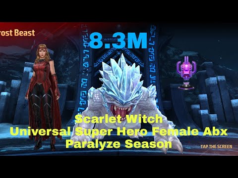 ABX Universal Super Hero Female| Scarlet Witch | 8.3M | Paralyze Season - Marvel Future Fight