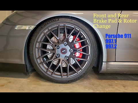 911 997 Front and Rear Pads and Rotors change with 350mm upgrade