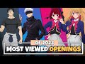Top 50 Most Viewed Anime Openings of 2023