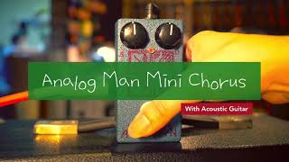 Video thumbnail for Analog Man Mini Chorus w/A.C Guitar by WM SOUND Guitars 원미사운드