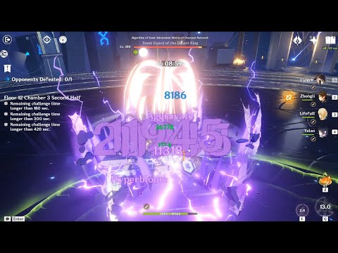 C0 Cyno with 4 Star Weapon Destroys Matrix of Overseer 12-3 Spiral Abyss Patch 3.1 Genshin Impact