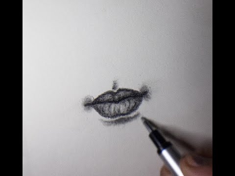 Lips drawing tutorial in less than 10 minutes