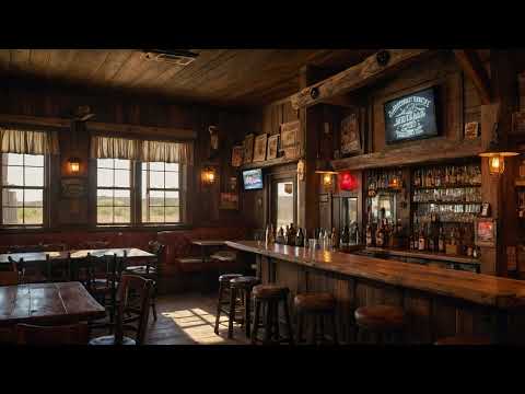 Rustic Country Bar Ambience - 3+ Hrs of #countryvibes & lively #countrymusic