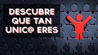 Eres una persona única? Descubre si eres único o única con este divertido test! ↠↠ ¡No te olvides de suscribirte para no perderte ningún test!