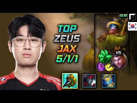 Jax Top Build Zeus Divine Sunderer Grasp of the Undying - LOL KR Master Patch 13.15