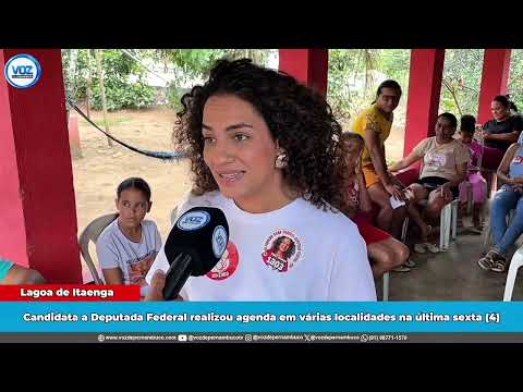Dep. Rosa Amorim destaca agricultura familiar e classe trabalhadora em agenda em Lagoa de Itaenga