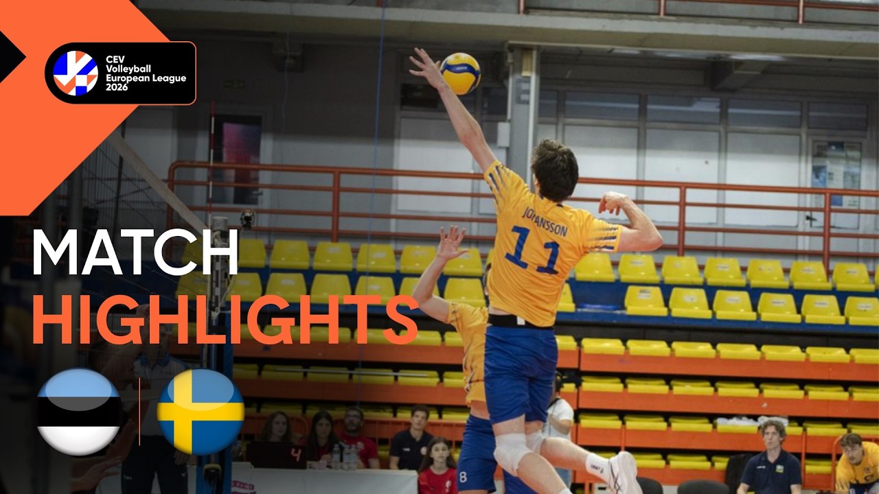 Highlights | Estonia vs. Sweden| CEV Volleyball European League 2026 | Men