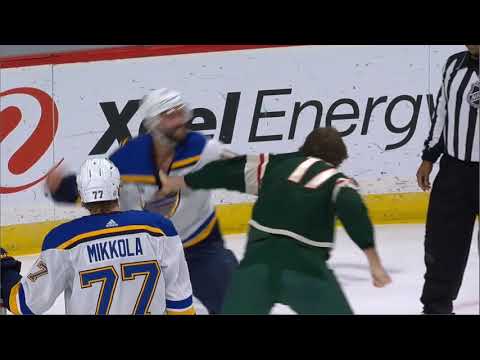 NHL Fight - Blues @ Wild - Bortuzzo vs Foligno - 29 04 2021