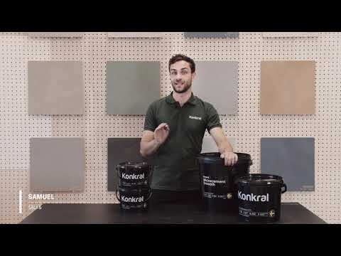 Microcement Konkral Smooth Ofärgad - Youtube manufacturer video 2