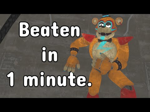 The illegal speedrun that beats FNAF SB in 1 minute