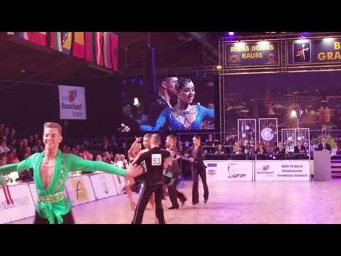 Kristers Šmits and Liza Shlimovich WDSF Worlds latin 2019 Riga cha cha cha