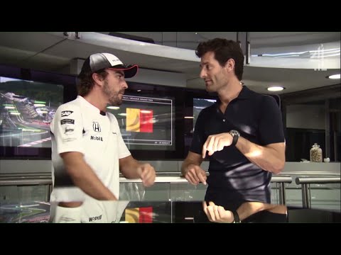 When Mark Webber met Fernando Alonso (Channel 4)