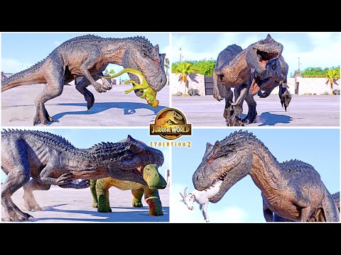 JW Dominion Allosaurus All Perfect Animations & Interactions 🦖 Jurassic World Evolution 2