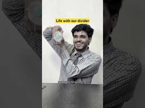Life with our divider | Sarcaster #schoolmemories #relatable #geometry