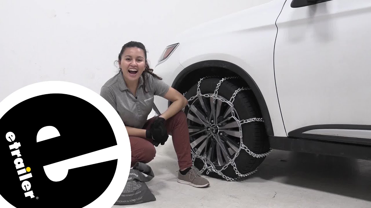 Watch video etrailer | Titan Chain Snow Tire Chains Installation - 2020 Mitsubishi Outlander Now etrailer | Titan Chain Snow Tire Chains Installation - 2020 Mitsubishi Outlander
