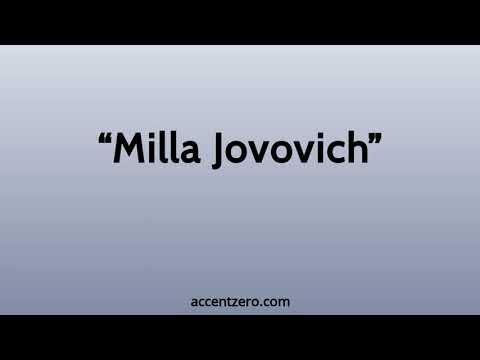 Pronounce "Milla Jovovich" - Russian accent vs. native U.S.