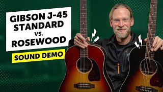 Video thumbnail for Gibson J-45 Standard vs. Gibson J-45 Rosewood | Sound Demo | Can You Hear The Difference? by Guitar Bonedo