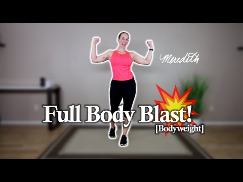 Senior Fitness | 20 Minute "Full Body Blast" Bodyweight Cardio Workout | Intermediate Level