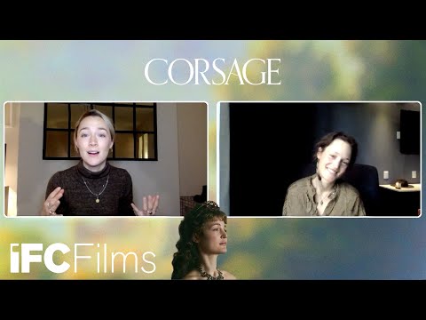 Thumbnail of the video: Saoirse Ronan Thanks Vicky Krieps for Corsage ❤️ IFC Films