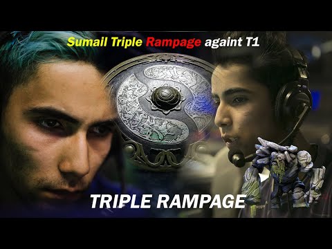 King OG.SumaiL Triple RAMPAGE  Destroyed T1 in TI10 (OG VS T1)