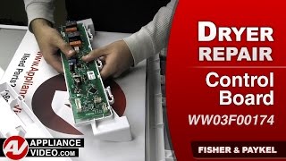 Fisher & Paykel Dryer Will Not Power Up - Control Board Repair and Diagnostic