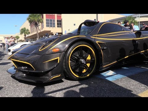 Thumbnail for This is bonkers! Pagani Huayra Carbon, McLaren P1 Carbon, Lambos, Ferraris at Houston C&C by Ferrari, Car
